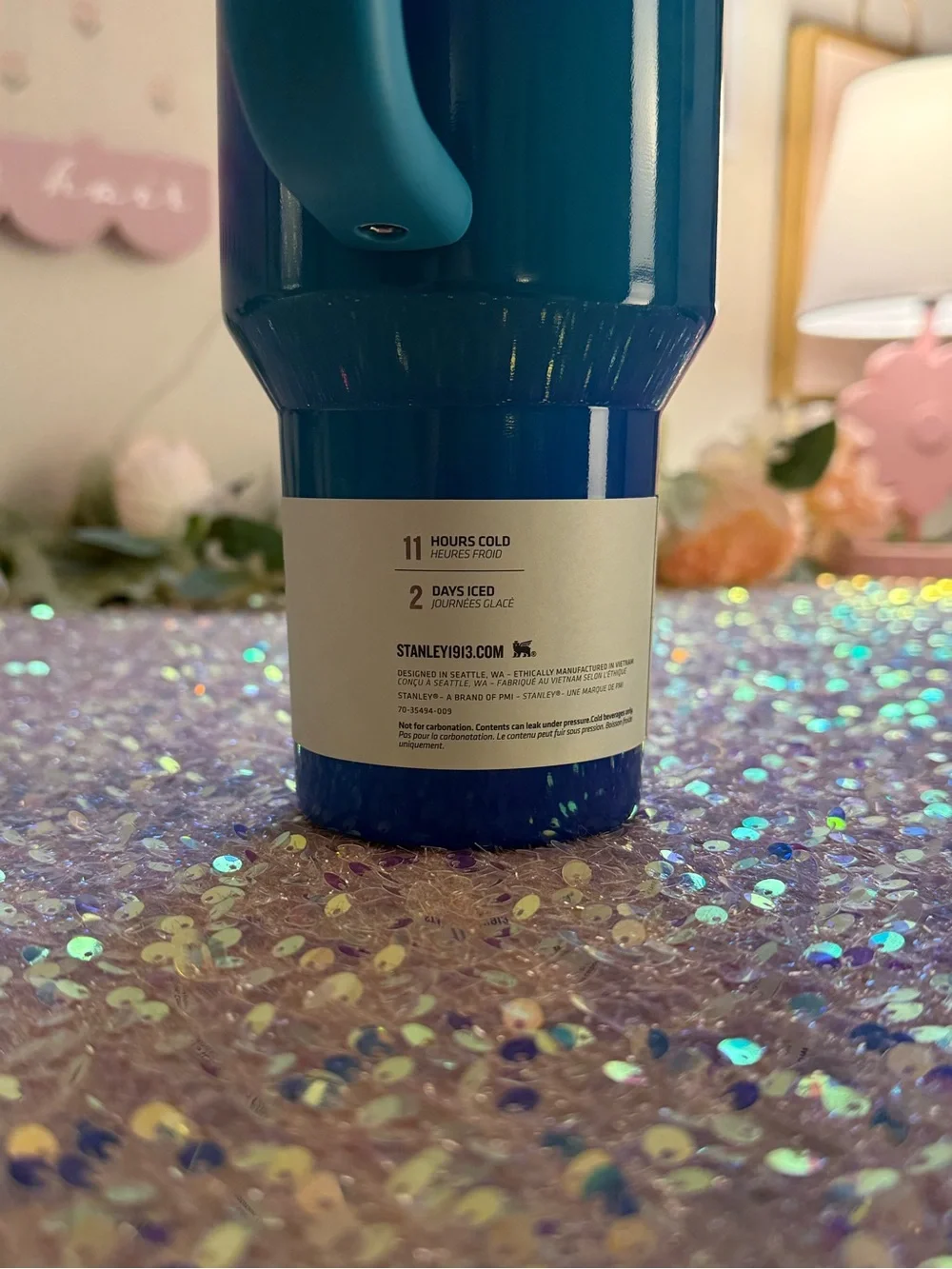 NWT Stanley 40oz Quencher ProTour Flip Straw Tumbler in Glacier Blue